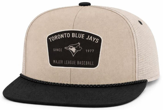 '47 MLB Toronto Blue Jays Lunar Captain Adjustable Snapback Hat - Beige/Black