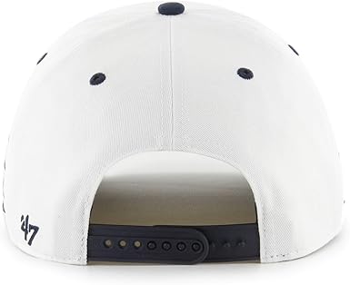 '47 MLB Hitch New York Yankees Diamond Cut Snapback Hat - White/Navy