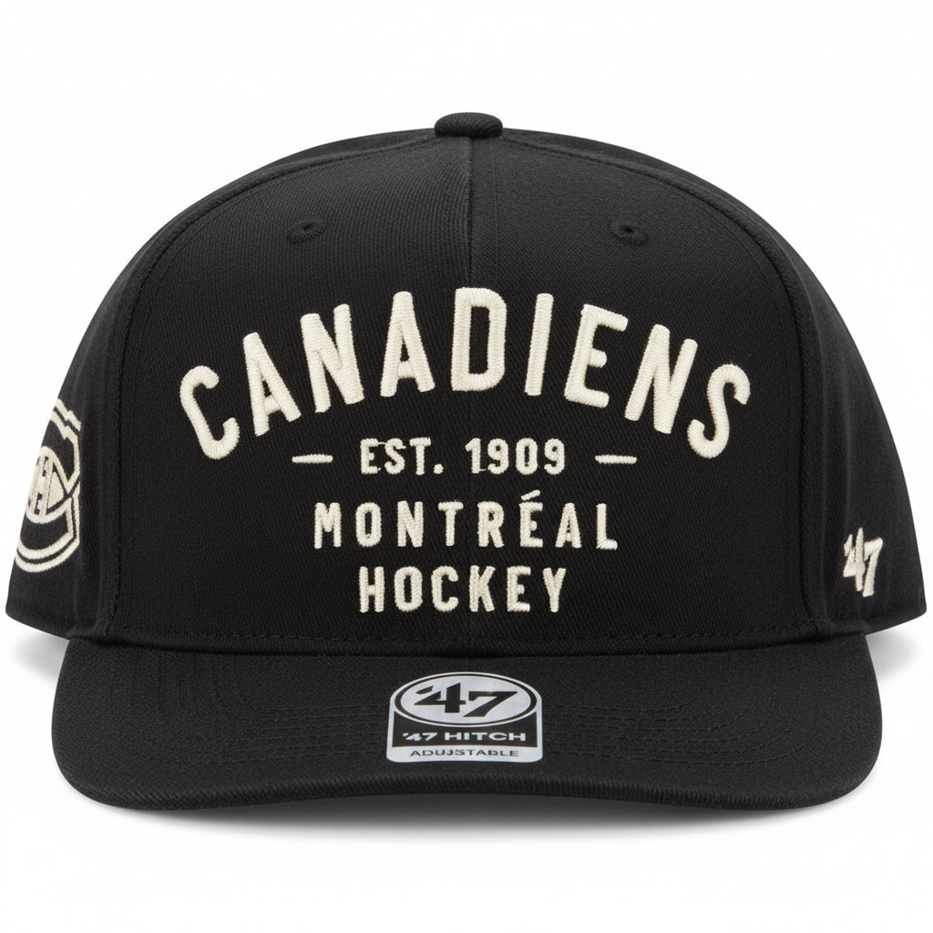 47 NHL Montreal Canadiens Vintage Hitch Snapback Adjustable Hat - Black
