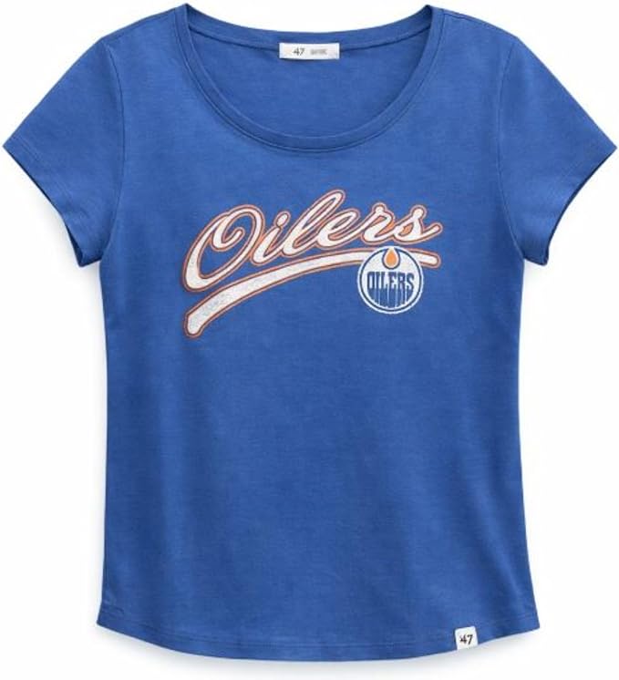 47 NHL Edmonton Oilers Women's Believer Frankie T Shirt - Blue