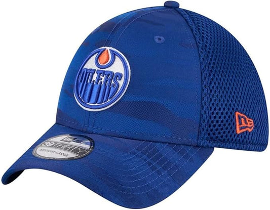 New Era NHL Edmonton Oilers Active Subtle Camo 39THIRTY Flex Hat - Royal