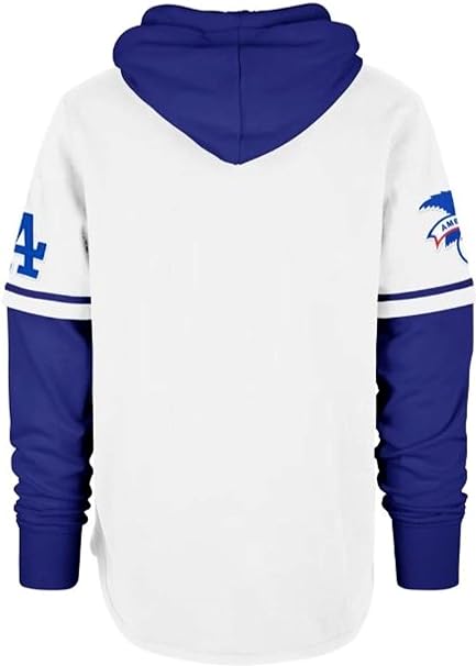 47 MLB Los Angeles Dodgers Trifecta Shortstop Hoodie - White/Blue