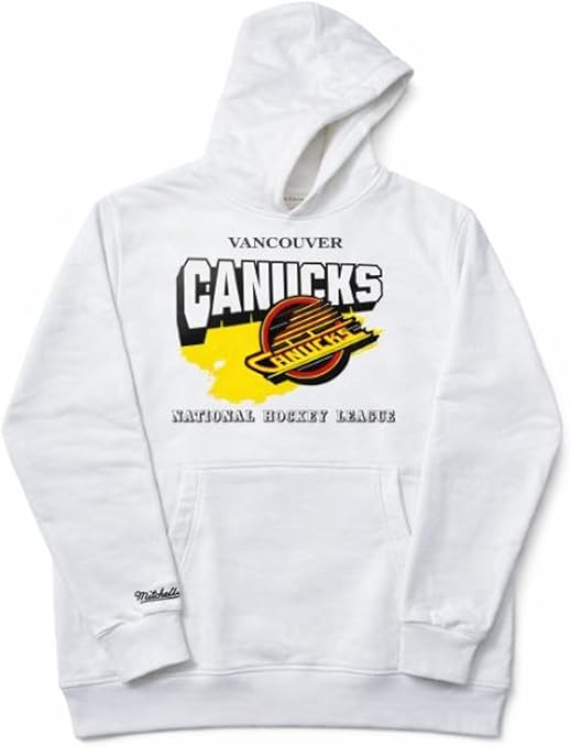 Mitchell & Ness NHL Vancouver Canucks Premium Seal Hoodie - White