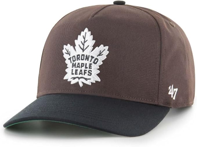 47 Hitch Sure Shot NHL Toronto Snapback Hat - Dark Chocolate