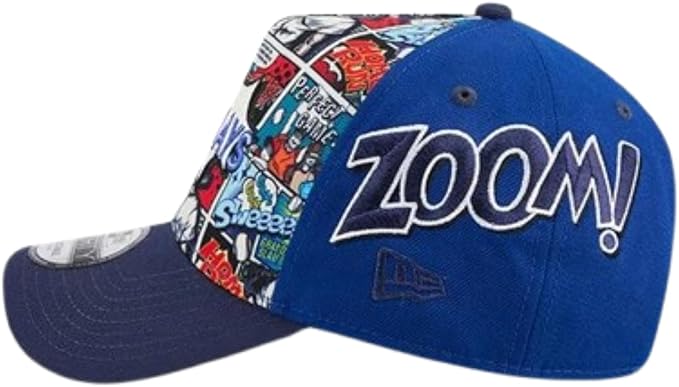New Era MLB Toronto Blue Jays 9FORTY A-Frame Youth 2025 Players Weekend Comic Adjustable Snapback Hat - Blue