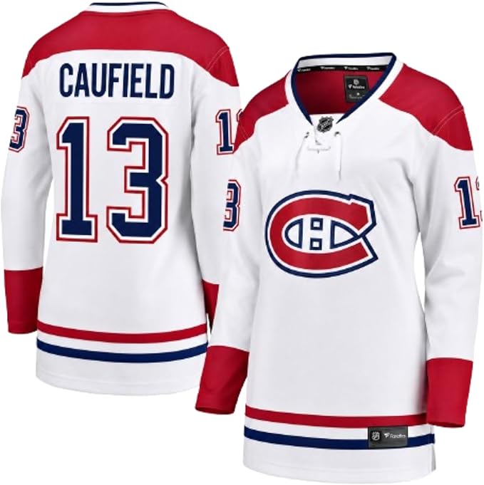 Fanatics NHL Women's Montreal Canadiens Cole Caufield #13 Breakaway Player Jersey - White