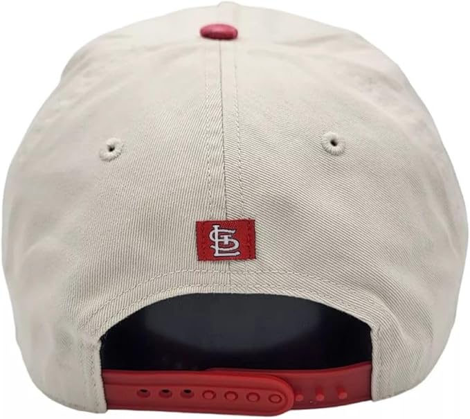 47 MLB St Louis 1882 Fiji Hitch Adjustable Snapback Hat - Natural/Red