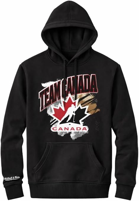 Mitchell & Ness Team Canada Trash Polka Hoodie - Black