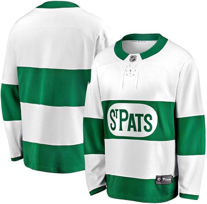 Fanatics NHL Toronto St. Pats Blank Breakaway Jersey - White/Green