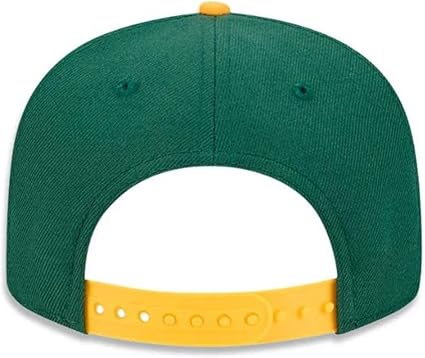 New Era NFL 9FIFTY Green Bay Packers Two Tone Adjustable Snapback Hat - Green/Yellow