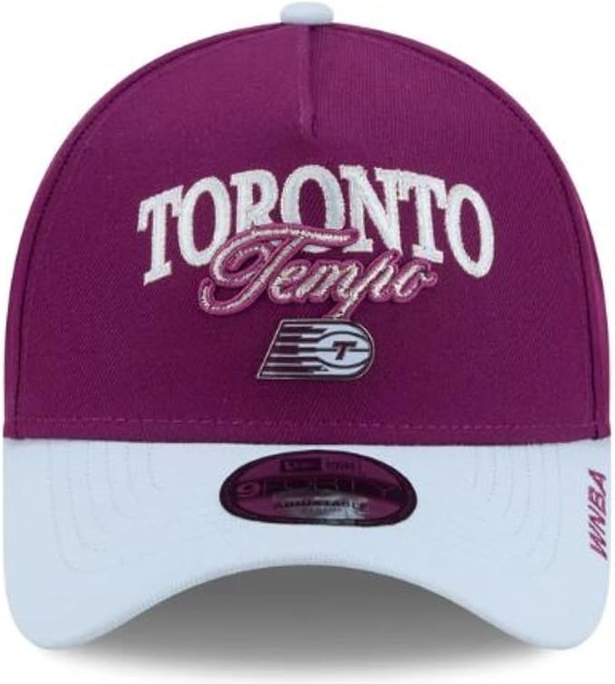 New Era 9FORTY A-Frame WNBA Toronto Tempo 2026 Tip-Off Adjustable Snapback - Purple/Light Blue