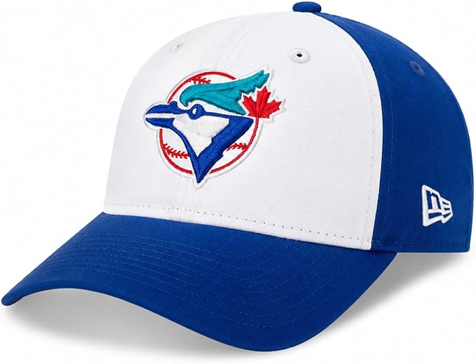 New Era 9TWENTY MLB Toronto Blue Jays Cooperstown Logo On-Field Adjustable Hat - Royal Blue/White