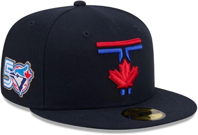 New Era 59FIFTY MLB Toronto Blue Jays 50th Anniversary Side Patch 2026 City Connect Fitted Hat - Navy