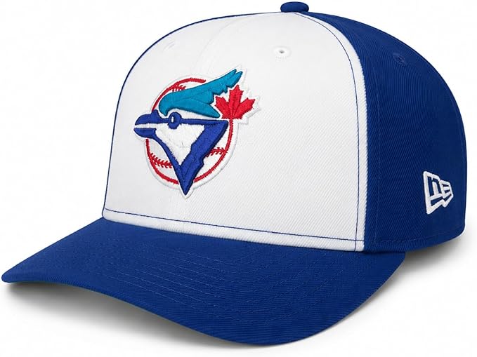 New Era 9SEVENTY MLB Toronto Blue Jays Cooperstown Logo On-Field Adjustable Stretch-Snap Hat - Royal Blue/White