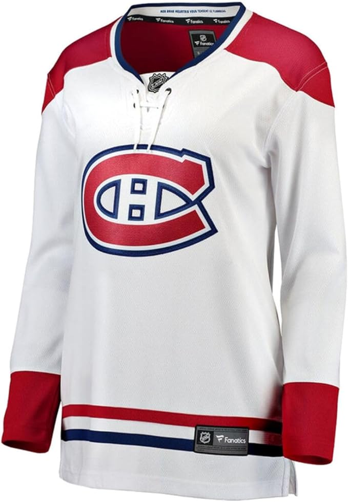 NHL Fanatics Women's Montreal Canadiens Blank Breakaway Away Jersey - White