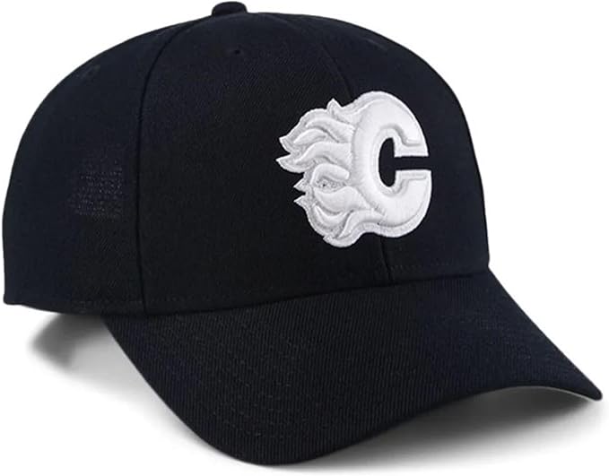 47 MVP NHL Calgary White Logo Adjustable Hat - Black
