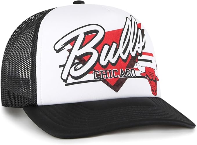 '47 Trucker NBA Chicago Hang Out Mesh Back Adjustable Hat - Black/White