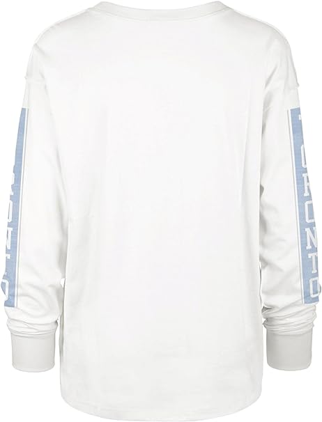 47 Women's NHL Toronto Maple Leafs Statement Logo Sleeve Tee - White