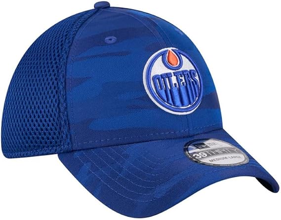 New Era NHL Edmonton Oilers Active Subtle Camo 39THIRTY Flex Hat - Royal