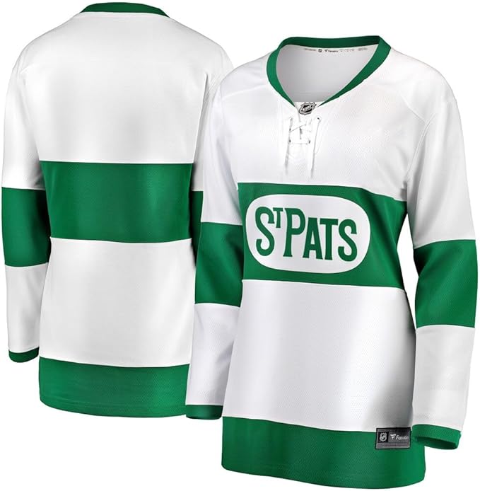 Fanatics NHL Women's Toronto St. Pats Blank Breakaway Jersey - White/Green