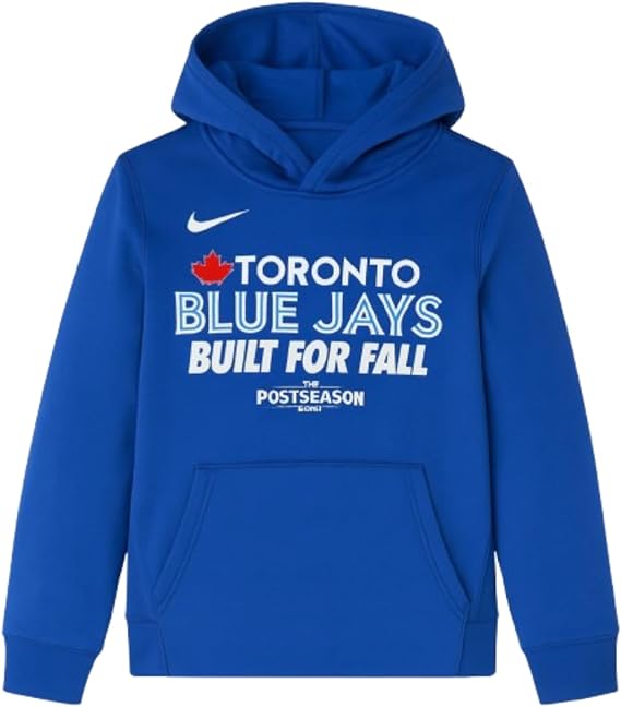 Nike Youth MLB Toronto Blue Jays 2025 Postseason Built for Fall Hoodie - Royal