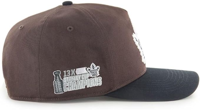 47 Hitch Sure Shot NHL Toronto Snapback Hat - Dark Chocolate