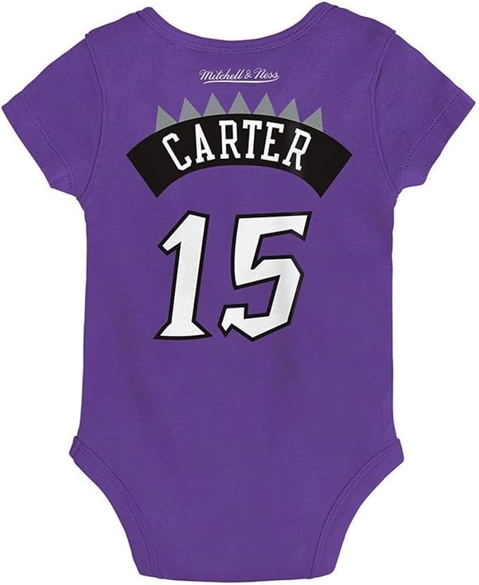 Mitchell & Ness Infant NBA Vince Carter Toronto Raptors Hardwood Classics Name & Number Bodysuit - Purple