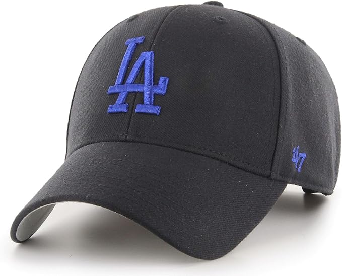 '47 MLB Los Angeles Dodgers MVP Adjustable Hat - Black/Blue