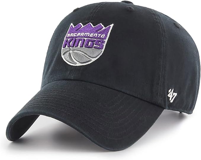 47 Sacramento Kings Clean Up Strapback Adjustable Black Hat