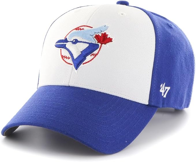 47 MLB Toronto Blue Jays Cooperstown Logo MVP Adjustable Hat