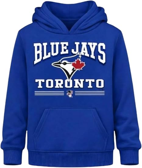 47 MLB Youth Boys Toronto Blue Jays Packed House Capuchon Pullover Hoodie - Royal Blue