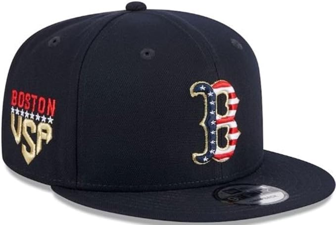 New Era MLB Boston Red Sox Fourth of July 9FIFTY Adjustable Snapback Hat - Navy