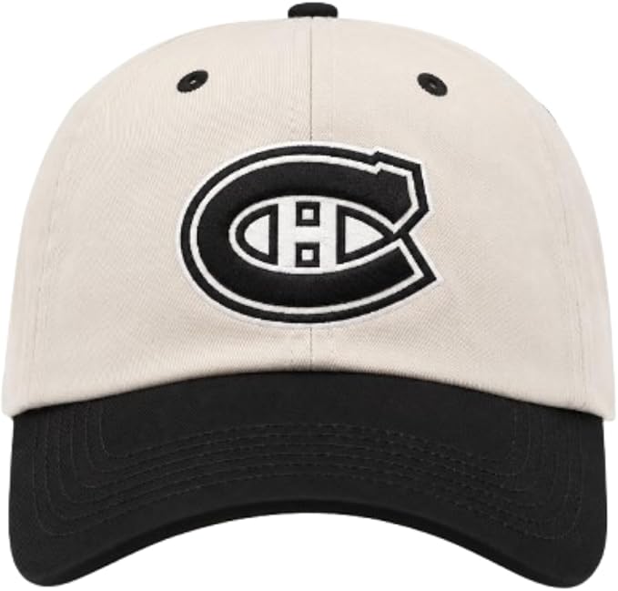 '47 NHL Montreal Canadiens Two Tone Adjustable Clean Up Hat - Beige/Black