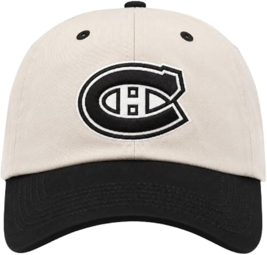'47 NHL Montreal Canadiens Two Tone Adjustable Clean Up Hat - Beige/Black