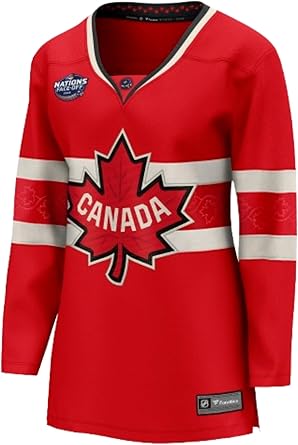 Fanatics Womens Team Canada NHL 4 Nations Face-Off Breakaway Jersey - Red