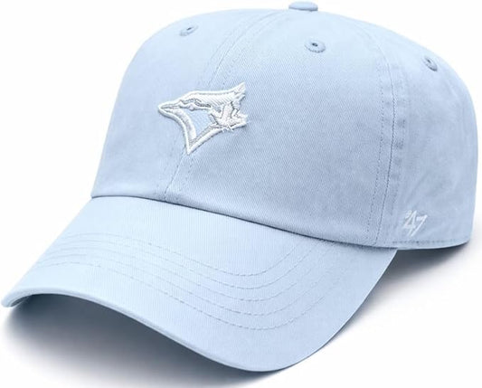 47 MLB Toronto Blue Jays Gelato Base Runner Ballpark Adjustable Clean Up Hat - White Toned Blue