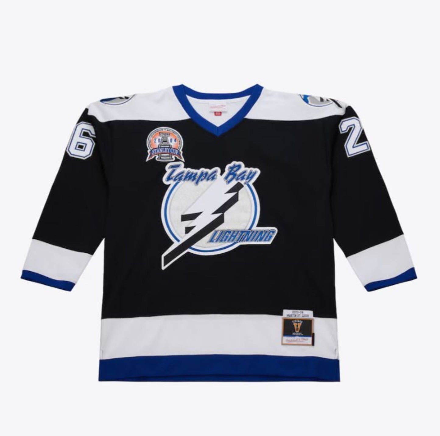 Mitchell & Ness NHL Martin St. Louis Tampa Bay Lightning 2004 Stanley Cup Finals Powerplay Jersey - Black