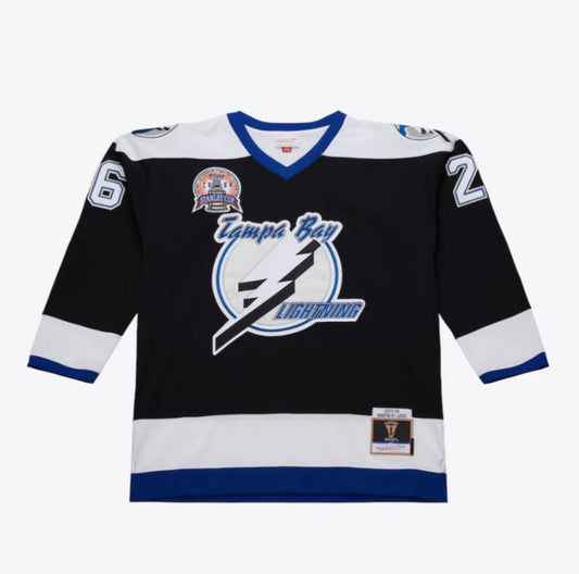 Mitchell & Ness NHL Martin St. Louis Tampa Bay Lightning 2004 Stanley Cup Finals Powerplay Jersey - Black