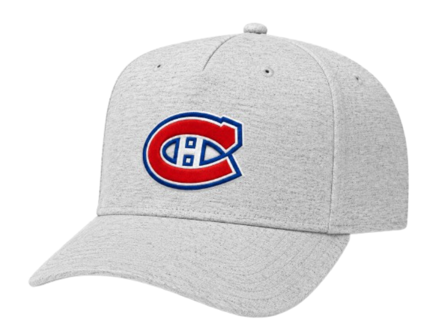 Mitchell & Ness NHL Montreal Canadiens Primary Logo Adjustable A-Frame Snapback - Heather Grey