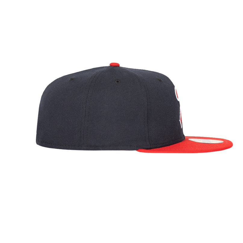 New Era Buffalo Bisons Navy and Red 59Fifty Fitted Hat (Jays Triple-A Team)
