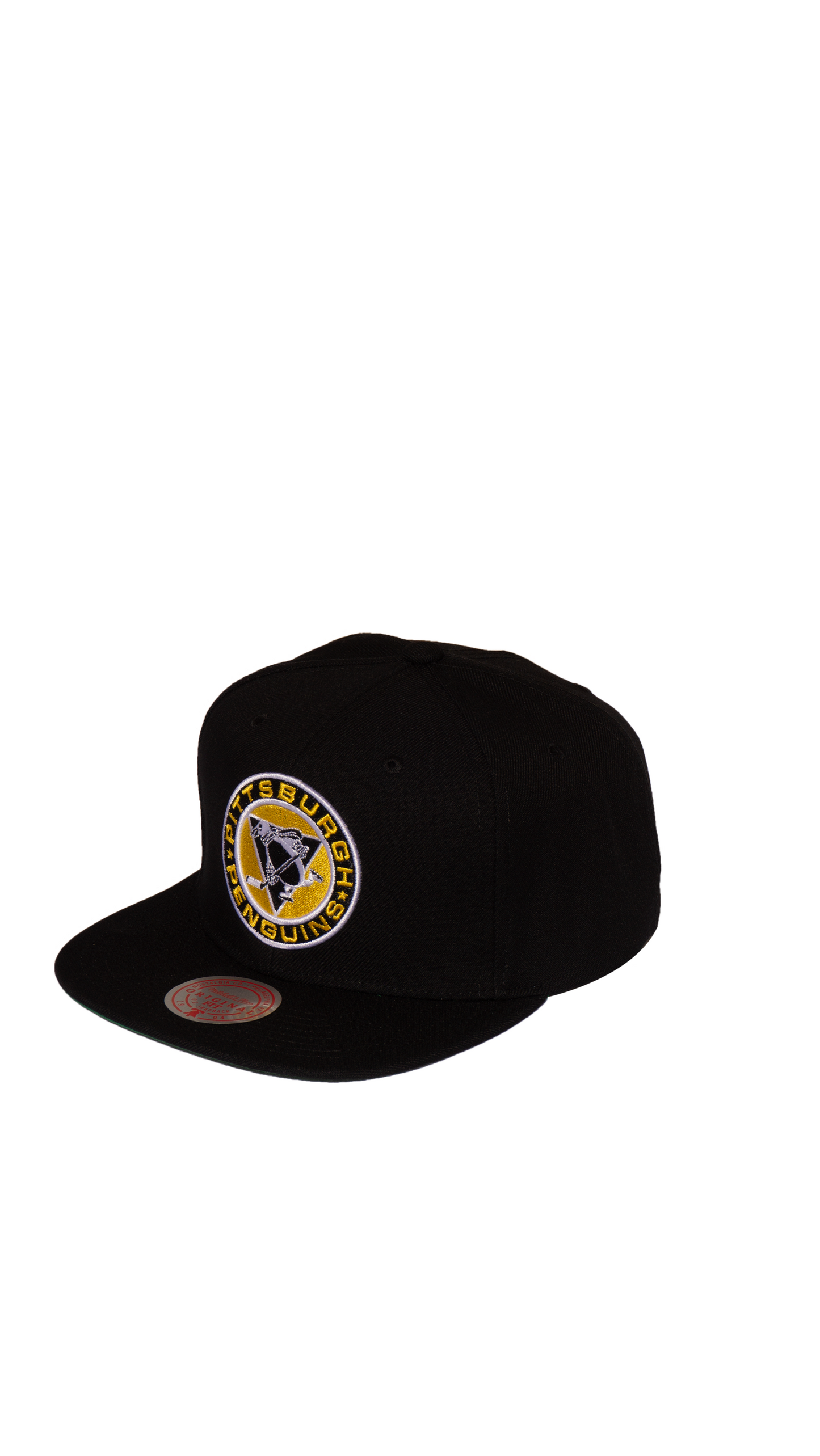 Men’s NHL Black Pittsburgh Penguins Mitchell & Ness Alternate Flip Snapback Hat
