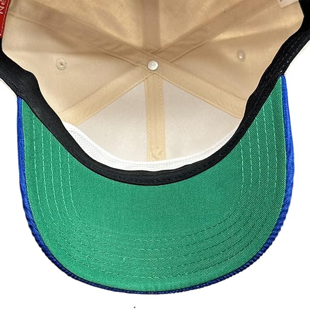 American Needle NHL Edmonton Oilers Burnett Corduroy Adjustable Cap - Cream/Royal