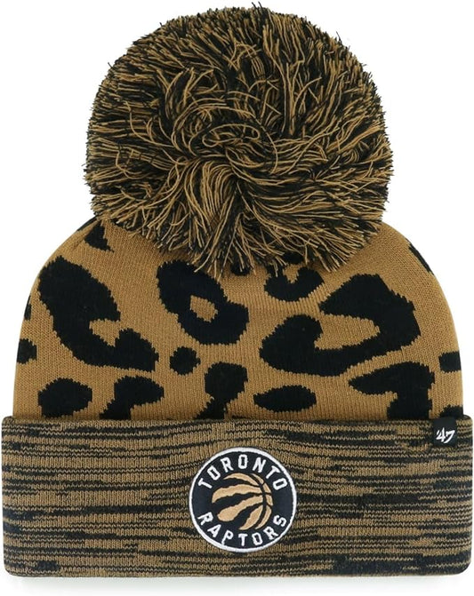 '47 Women's NBA Toronto Raptors Rosette Cuff Knit Hat - Brown/Black