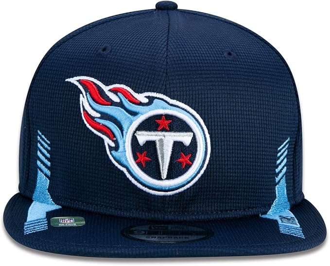 New Era Men's NFL Tennessee Titans 2021 Sideline Home 9FIFTY Adjustable Snapback Hat - Navy