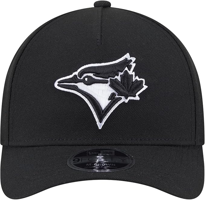 New Era MLB Toronto Blue Jays 9FORTY A-Frame Adjustable Hat - Black