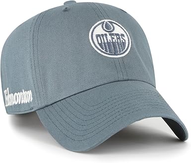 47 NHL Edmonton Foundation Adjustable Clean Up Cap - Blue