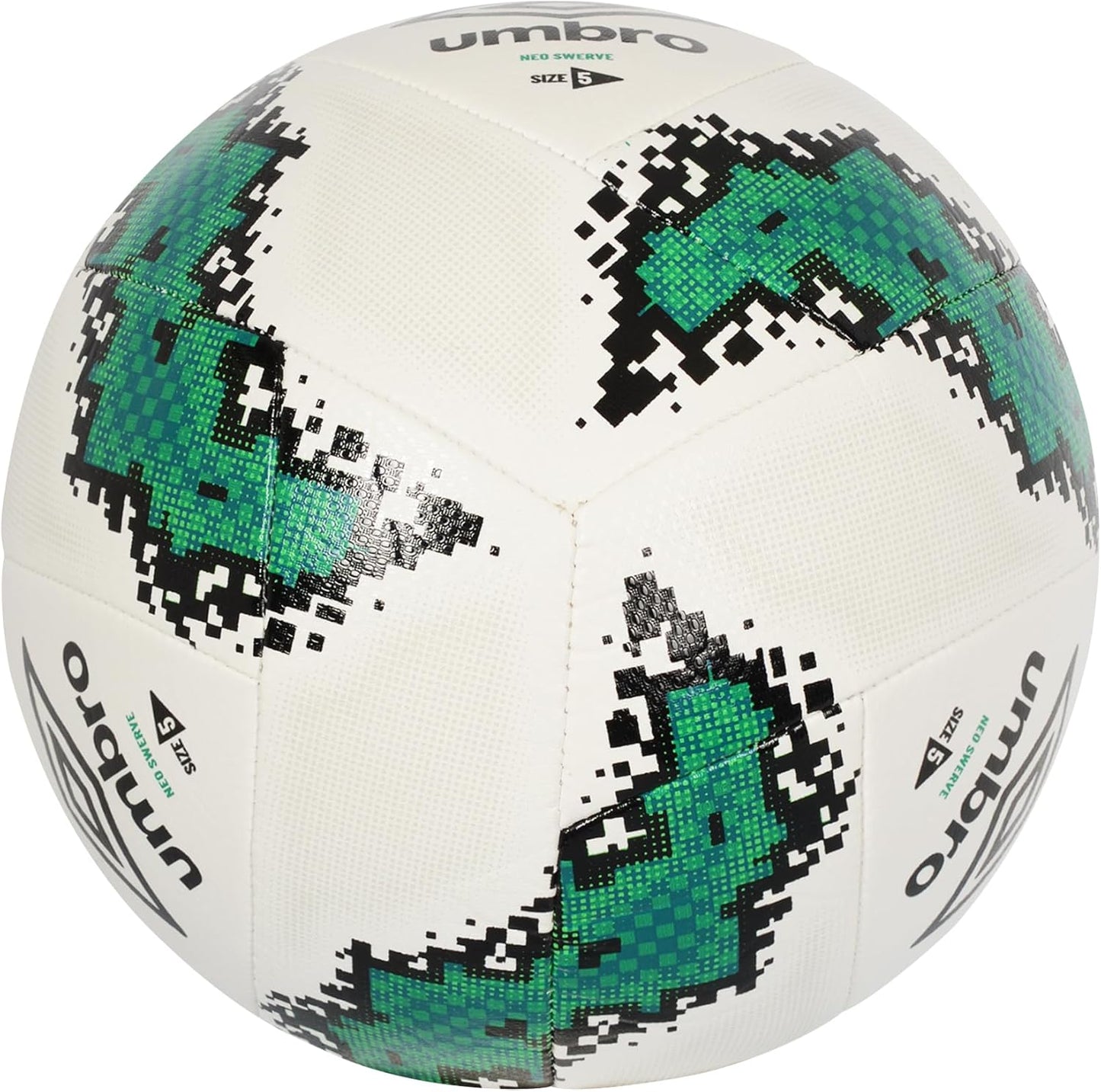 Umbro Neo Swerve FIFA Basic Soccer Ball | Size 5 | White/Black/Teal