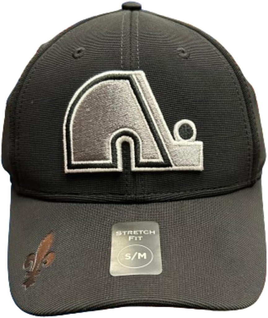 American Needle NHL Quebec Nordiques Vintage Platinum E-Boss Stretch Fit Hat