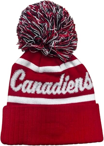 47 NHL Women's Montreal Canadiens Spirited Cuff Knit with Pom - Red/White