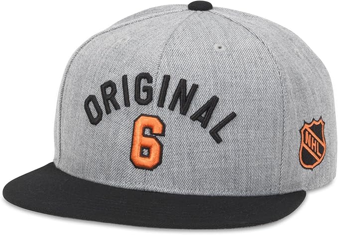 American Needle NHL Archive 400 Original 6 Snapback - Grey